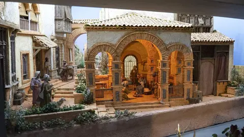 Nacimiento de Bel&eacute;n instalado en el Ayuntamiento de Jerez | Tono Pliego para El MIRA