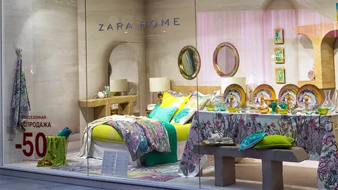Escaparate de tienda Zara Home del Grupo Inditex