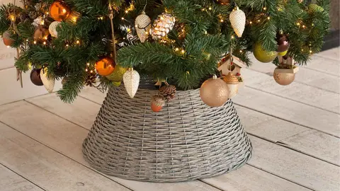 Base para &aacute;rbol de navidad de yute de Leroy Merlin