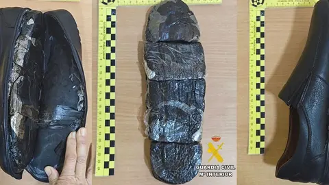 As&iacute; oculta un kilo de hach&iacute;s en los zapatos en el puerto de Almer&iacute;a