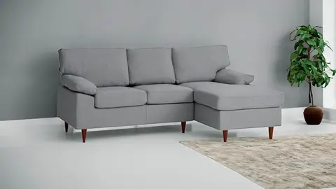 Sof&aacute; chaise longue GEDVED gris claro de JYSK