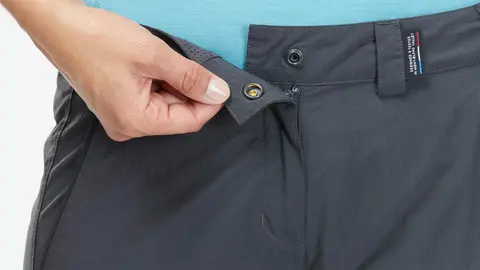 Pantal&oacute;n desmontable monta&ntilde;a y trekking Mujer Trek 100 de Forclaz en Decathlon