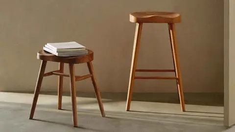 Taburete de fresno de Zara Home