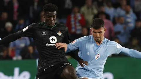 Assane Diao en el Celta de Vigo - Real Betis | Foto: RBB