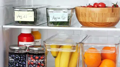 Cajas de organizaci&oacute;n para la nevera KLIPPKAKTUS de Ikea