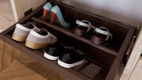 Zapatero modular extra&iacute;ble Moka EMUCA de Leroy Merlin