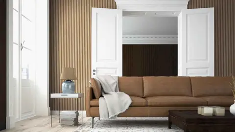 Revestimiento de pared de palilleria Roble Nordik 3D de Leroy Merlin