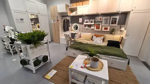 Dormitorio confeccionado en la tienda IKEA