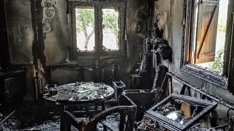 Una mujer incendia la casa en la conviv&iacute;a con su pareja en Huelva