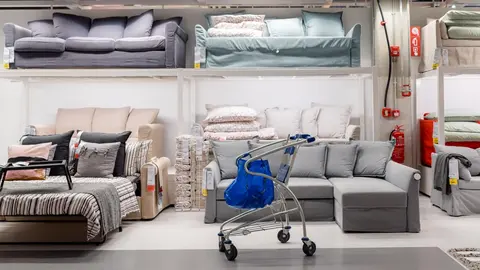 Secci&oacute;n de sof&aacute;s camas de IKEA