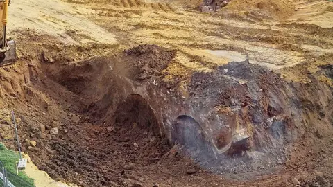 Descubrimiento arqueol&oacute;gico en el entorno de Santa Justa | Foto: Twitter (X)