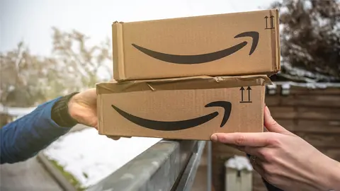 Pedidos de Amazon en reparto
