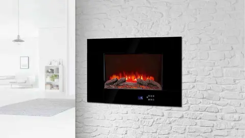 Chimenea el&eacute;ctrica decorativa horizontal de LIDL