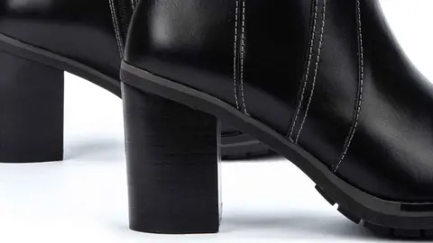 Botines de piel con cremallera Pompeya de El Corte Ingl&eacute;s