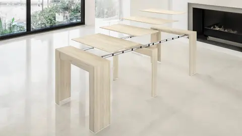 Mesa de comedor extensible Kiona roble en Leroy Merlin