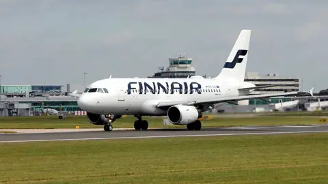 Un avi&oacute;n de Finnair