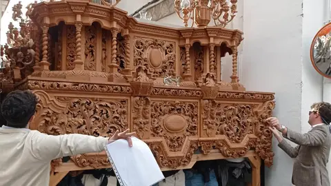 Prueba del paso de misterio de la Sagrada Mortaja