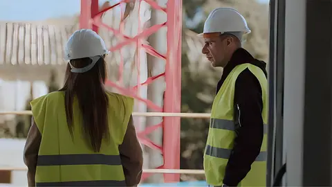 Joaqu&iacute;n y Susana Saborido visitan la obra de su casa nueva