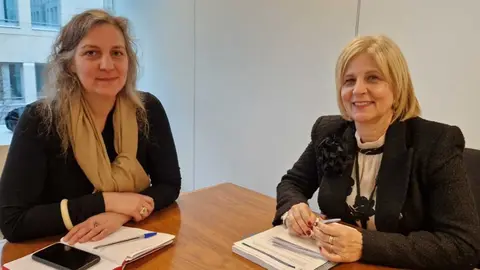 Judith Videcoq y Mar&iacute;a Jos&eacute; Garc&iacute;a-Pelayo