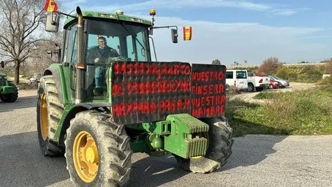 Protestas de agricultores en el entorno de Jerez | Foto: Cristo Garc&iacute;a