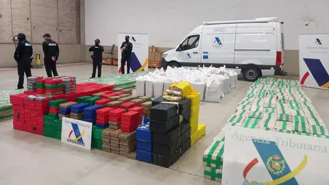 Coca&iacute;na intervenida por el Servicio de Vigilancia Aduanera de la Agencia Tributaria
