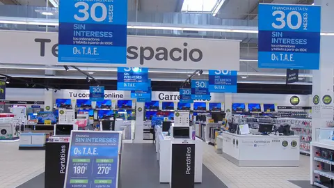Secci&oacute;n de tecnolog&iacute;a de Carrefour