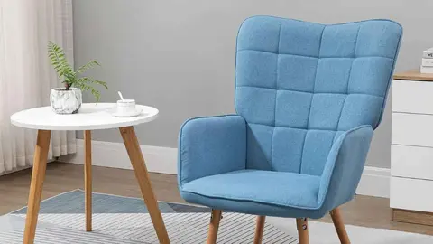 Butaca de sal&oacute;n con respaldo alto HOMCOM de Leroy Merlin