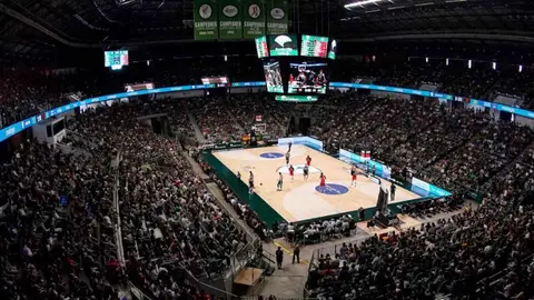 El Pabell&oacute;n Mart&iacute;n Carpena durante un partido del Unicaja de M&aacute;laga