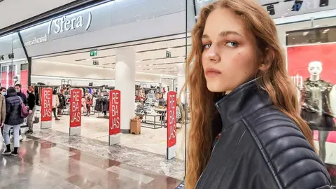 Cazadora polipiel lavada de mujer de Sfera