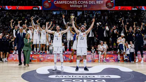 Real Madrid 96-85 FC Barcelona. Final de la Copa del Rey 2024 en el pabell&oacute;n Mart&iacute;n Carpena de M&aacute;laga