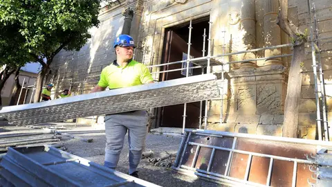 Inicio de las obras en el Palacio Riquelme | Vanesa Lobo