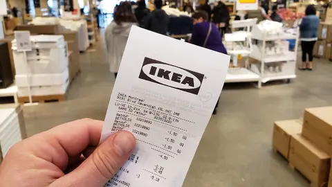 Recibo de compra de IKEA