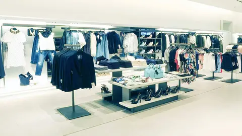 Interior de tienda ZARA