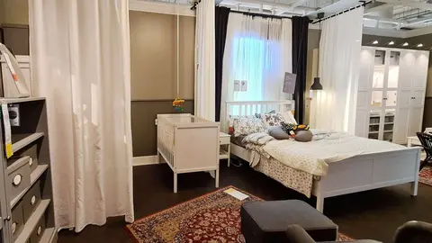 Dormitorio ejemplo con mobiliario de IKEA