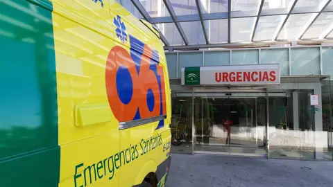 Una ambulancia en una foto de archivo