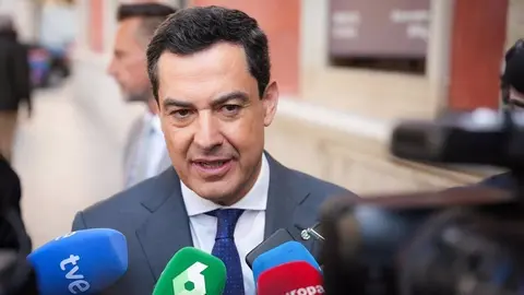 El presidente de la Junta de Andaluc&iacute;a Juanma Moreno