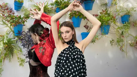Vestido halter lunares de Sfera en El Corte Ingl&eacute;s