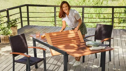 Mesa de jard&iacute;n extensible Livarno Home de Lidl