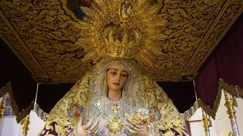La Virgen de la Trinidad, de la hermandad del Cautivo de M&aacute;laga