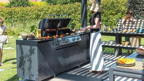 Cocina exterior Europa 5 m&oacute;dulos NATERIAL de Leroy Merlin