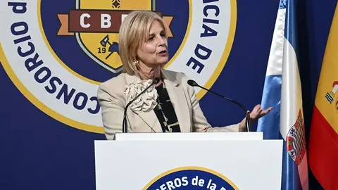 Garc&iacute;a-Pelayo en el Parque de Bomberos de Jerez