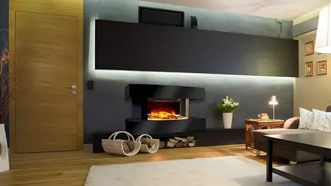 Chimenea el&eacute;ctrica de pared Toronto Alpina de Leroy Merlin