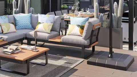 Set de jard&iacute;n NATERIAL Calypso de aluminio de Leroy Merlin