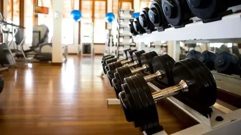 Interior de un gimnasio
