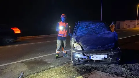 Veh&iacute;culo accidentado