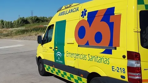 Una ambulancia en una foto de archivo