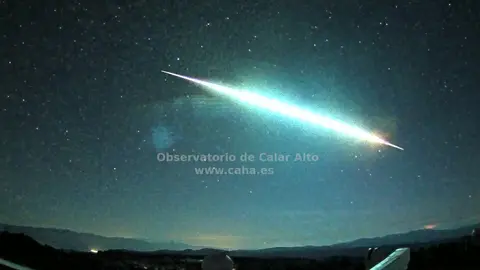 Bola de fuego en los cielos de Andaluc&iacute;a | Observatorio de Calar Alto