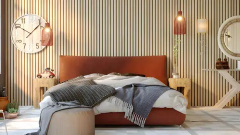 Revestimiento de pared estilo paliller&iacute;a de Leroy Merlin