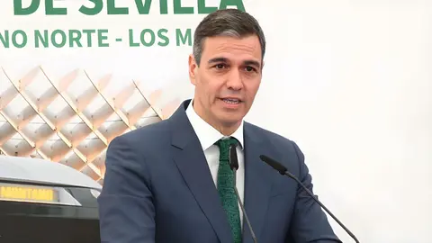 Pedro S&aacute;nchez durante un acto en Sevilla