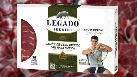 Malet&iacute;n jam&oacute;n ib&eacute;rico el Legado Ib&eacute;rico de El Pozo edici&oacute;n especial Carlos Alcaraz